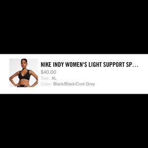 Nike sports bra